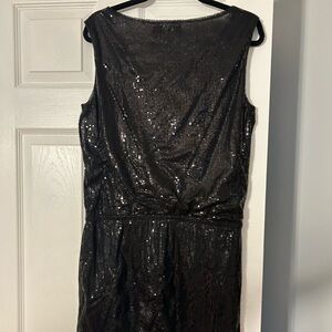 Black mini sequin dress size small